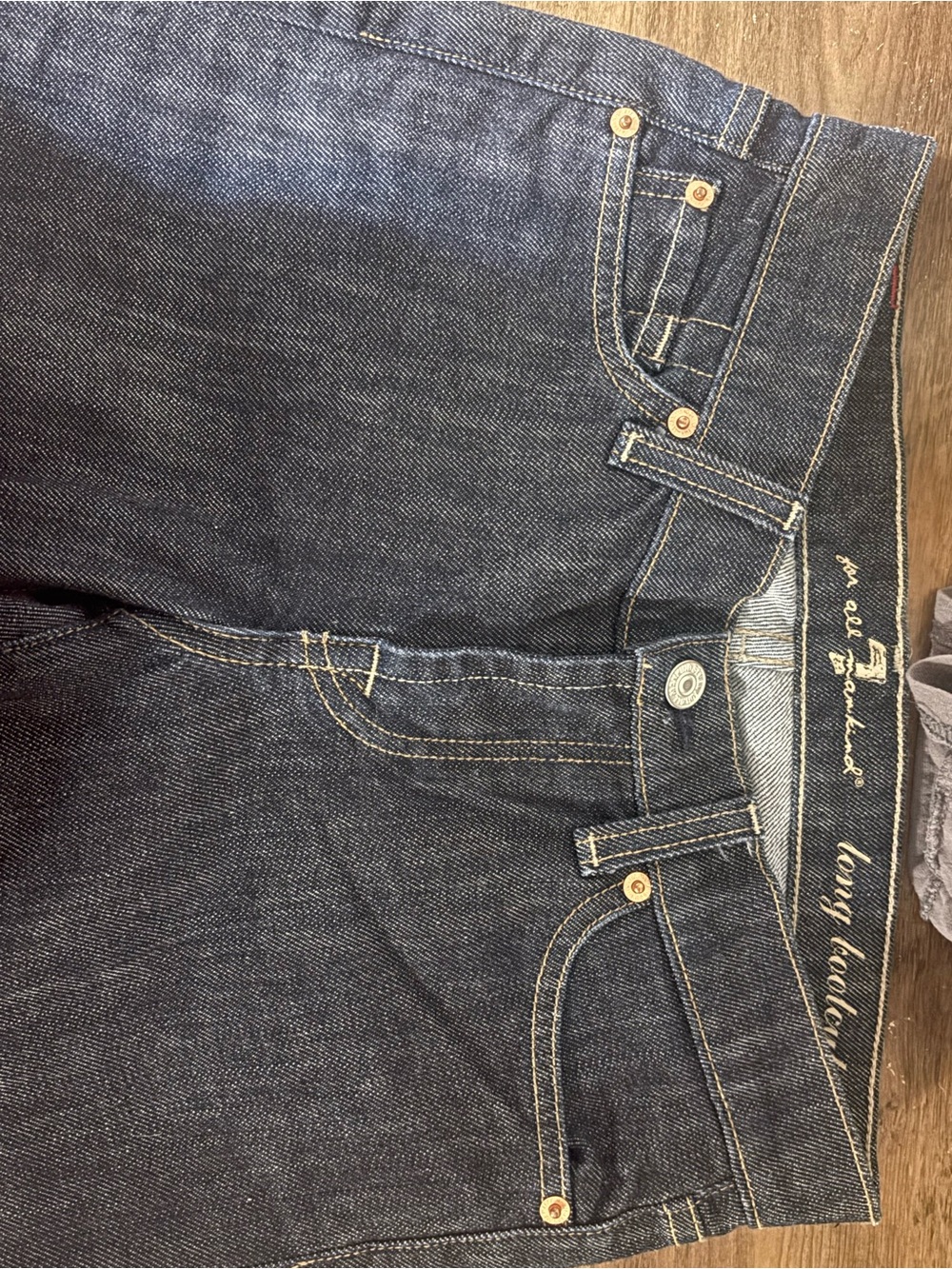 7 For All Mankind Dark Indigo Boot Cut Jeans